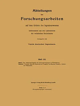E-Book (pdf) Mitteilungen über Forschungsarbeiten auf dem Gebiete des Ingenieurwesens von Heinrich Blasius, Richard Baumann