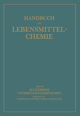 E-Book (pdf) Allgemeine Untersuchungsmethoden von A. Bömer, A. Juckenack, J. Tillmans