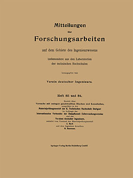 E-Book (pdf) Mitteilungen über Forschungsarbeiten auf dem Gebiete des Ingenieurwesens von Carl von Bach, Richard Baumann