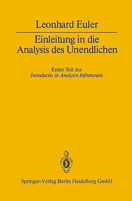 E-Book (pdf) Einleitung in die Analysis des Unendlichen von Leonhard Euler