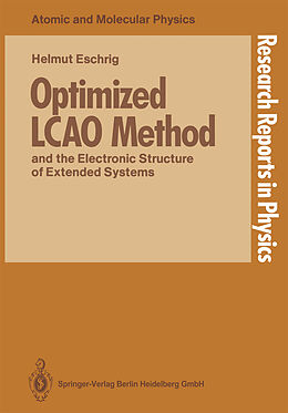 Couverture cartonnée Optimized LCAO Method and the Electronic Structure of Extended Systems de Helmut Eschrig