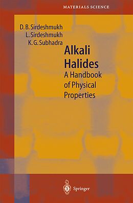 eBook (pdf) Alkali Halides de D. B. Sirdeshmukh, L. Sirdeshmukh, K. G. Subhadra