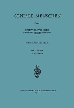 E-Book (pdf) Geniale Menschen von Ernst Kretschmer