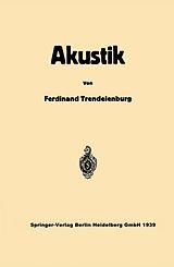 E-Book (pdf) Einführung in die Akustik von Ferdinand Trendelenburg