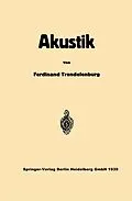 E-Book (pdf) Einführung in die Akustik von Ferdinand Trendelenburg