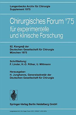 E-Book (pdf) 92. Kongreß der Deutschen Gesellschaft für Chirurgie, München, 7.10. Mai 1975 von 