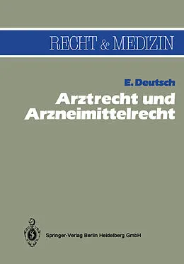 E-Book (pdf) Arztrecht und Arzneimittelrecht von Erwin Deutsch