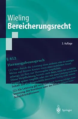 E-Book (pdf) Bereicherungsrecht von Hans Josef Wieling