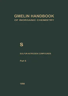 E-Book (pdf) S Sulfur-Nitrogen Compounds von Hans-Jürgen Fachmann, Reimund Jotter, Alfons Kubny