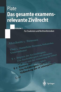 E-Book (pdf) Das gesamte examensrelevante Zivilrecht von Jürgen Plate