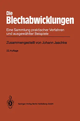 E-Book (pdf) Die Blechabwicklungen von Johann Jaschke