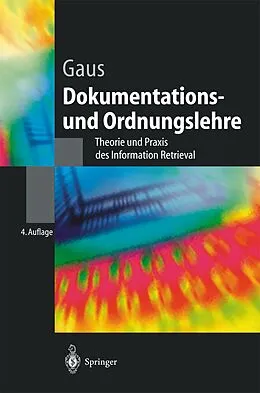 E-Book (pdf) Dokumentations- und Ordnungslehre von Wilhelm Gaus