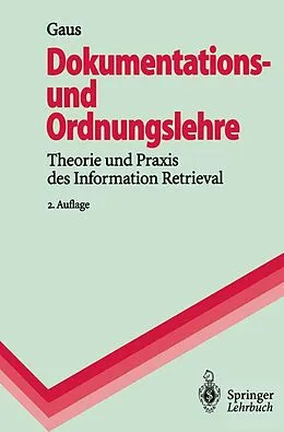 E-Book (pdf) Dokumentations- und Ordnungslehre von Wilhelm Gaus