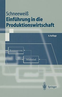 E-Book (pdf) Einführung in die Produktionswirtschaft von Christoph Schneeweiß