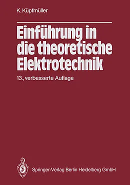 E-Book (pdf) Einführung in die theoretische Elektrotechnik von Karl Küpfmüller