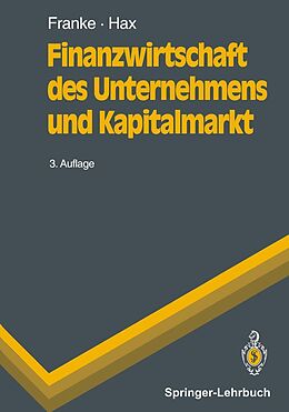 E-Book (pdf) Finanzwirtschaft des Unternehmens und Kapitalmarkt von Günter Franke, Herbert Hax