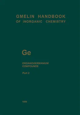 E-Book (pdf) Ge Organogermanium Compounds von Frank Glockling