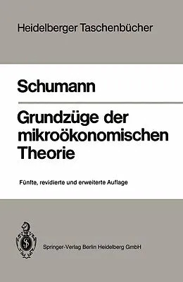 E-Book (pdf) Grundzüge der mikroökonomischen Theorie von Jochen Schumann