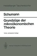 E-Book (pdf) Grundzüge der mikroökonomischen Theorie von J. Schumann