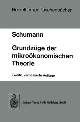 E-Book (pdf) Grundzüge der mikroökonomischen Theorie von J. Schumann