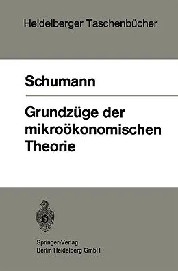 E-Book (pdf) Grundzüge der mikroökonomischen Theorie von J. Schumann