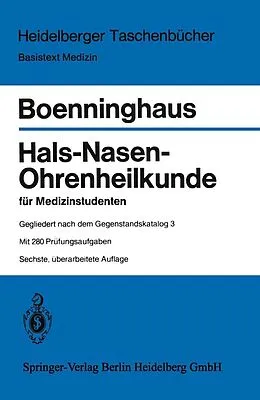 E-Book (pdf) Hals-Nasen-Ohrenheilkunde für Medizinstudenten von H.-G. Boenninghaus