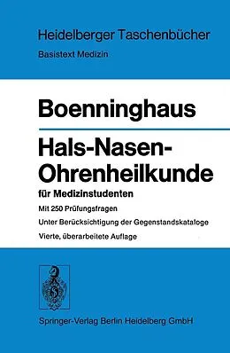 E-Book (pdf) Hals-Nasen-Ohrenheilkunde für Medizinstudenten von H.-G. Boenninghaus