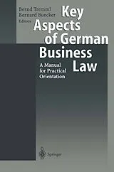 E-Book (pdf) Key Aspects of German Business Law von 
