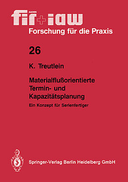 E-Book (pdf) Materialflußorientierte Termin- und Kapazitätsplanung von Klaus Treutlein
