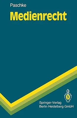 E-Book (pdf) Medienrecht von Marian Paschke