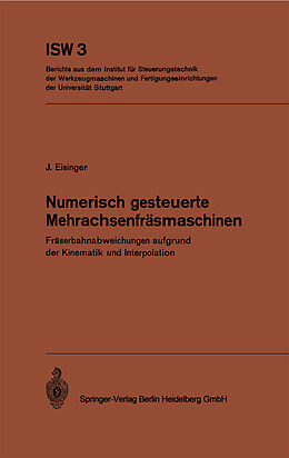 E-Book (pdf) Numerisch gesteuerte Mehrachsenfräsmaschinen von J. Eisinger