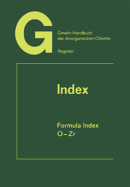 Couverture cartonnée Index Formula Index de 