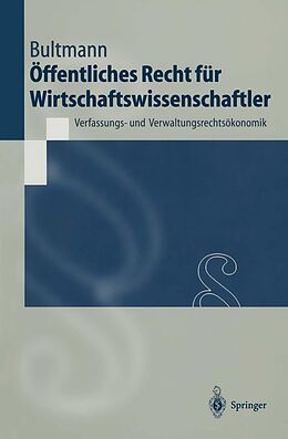 E-Book (pdf) Öffentliches Recht für Wirtschaftswissenschaftler von Peter F. Bultmann