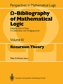 Kartonierter Einband  -Bibliography of Mathematical Logic von 