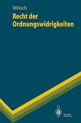 E-Book (pdf) Recht der Ordnungswidrigkeiten von Wolfgang Mitsch