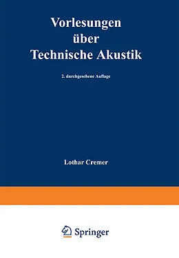 E-Book (pdf) Vorlesungen über Technische Akustik von L. Cremer