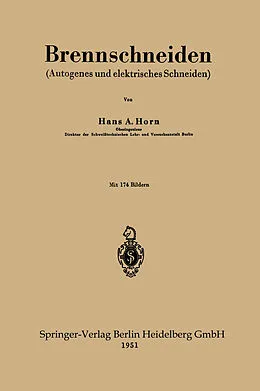E-Book (pdf) Brennschneiden von Hans A. Horn