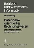 E-Book (pdf) Datenbankorientiertes Rechnungswesen von Werner Sinzig