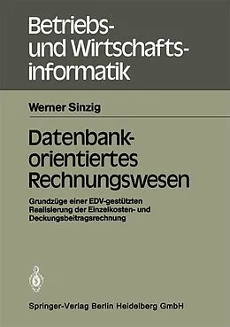 E-Book (pdf) Datenbankorientiertes Rechnungswesen von Werner Sinzig