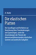 E-Book (pdf) Die elastischen Platten von A. Nadai