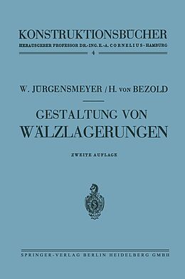 E-Book (pdf) Gestaltung von Wälzlagerungen von Wilhelm Jürgensmeyer