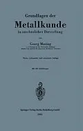 E-Book (pdf) Grundlagen der Metallkunde in anschaulicher Darstellung von Georg Masing