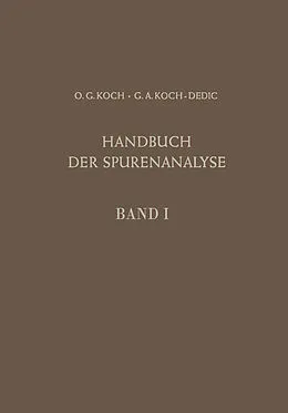 E-Book (pdf) Handbuch der Spurenanalyse von Othmar G. Koch, Gertrud A. Koch-Dedic