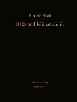 E-Book (pdf) Heiz- und Klimatechnik von Hermann Rietschel, Wilhelm Raiß