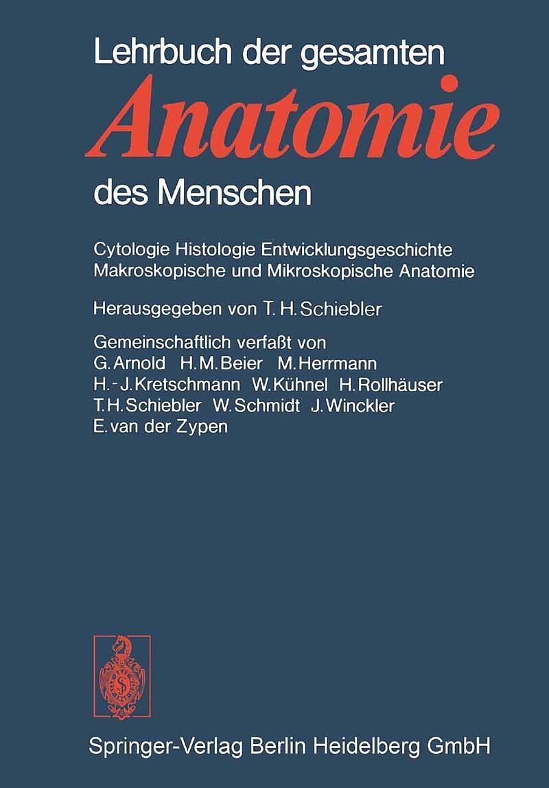 Lehrbuch der gesamten Anatomie des Menschen