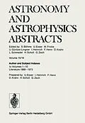 E-Book (pdf) Author and Subject Indexes to Volumes 1-10 Literature 1969-1973 von S. Böhme, G. Zech, U. Esser