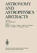 E-Book (pdf) Astronomy and Astrophysics Abstracts von S. Böhme, W. Fricke, H. Hefele