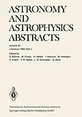 E-Book (pdf) Astronomy and Astrophysics Abstracts von S. Böhme, W. Fricke, H. Hefele