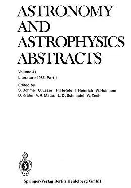 E-Book (pdf) Literature 1986, Part 1 von Roland Wielen, G. Zech, S. Böhme