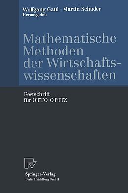E-Book (pdf) Mathematische Methoden der Wirtschaftswissenschaften von 